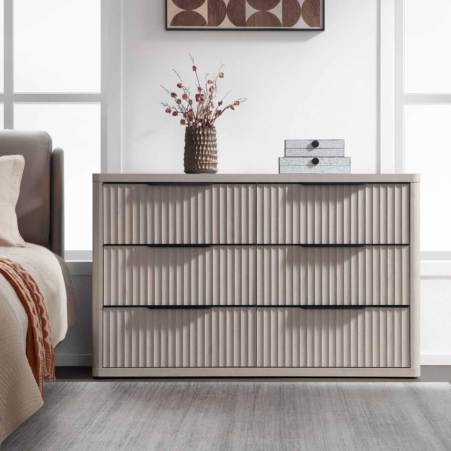 Ensemble commode et table de chevet Cas