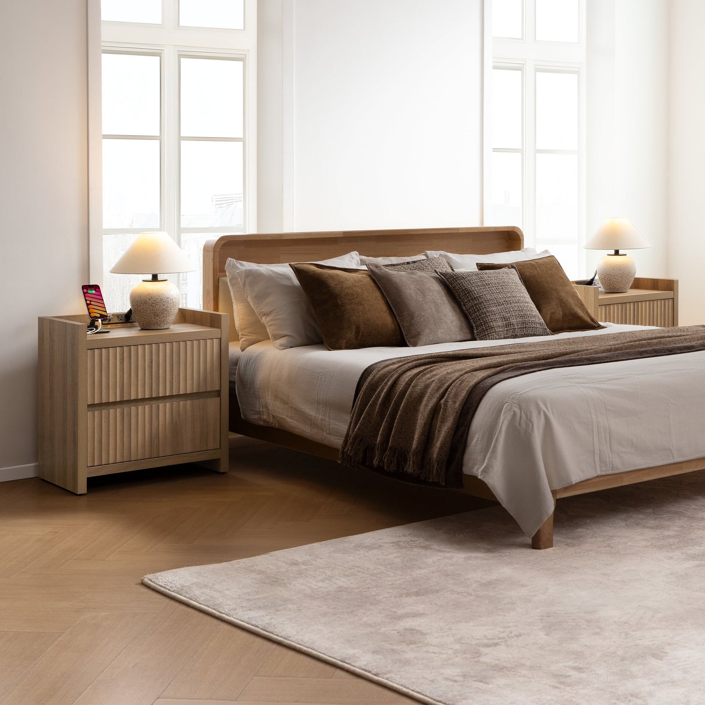 Tables d'appoint Prelude, 2 tiroirs