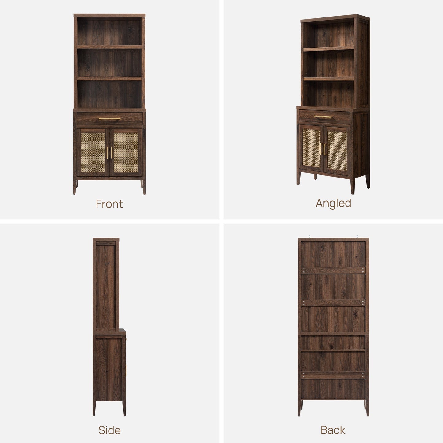 Bibliothèque Andy avec portes