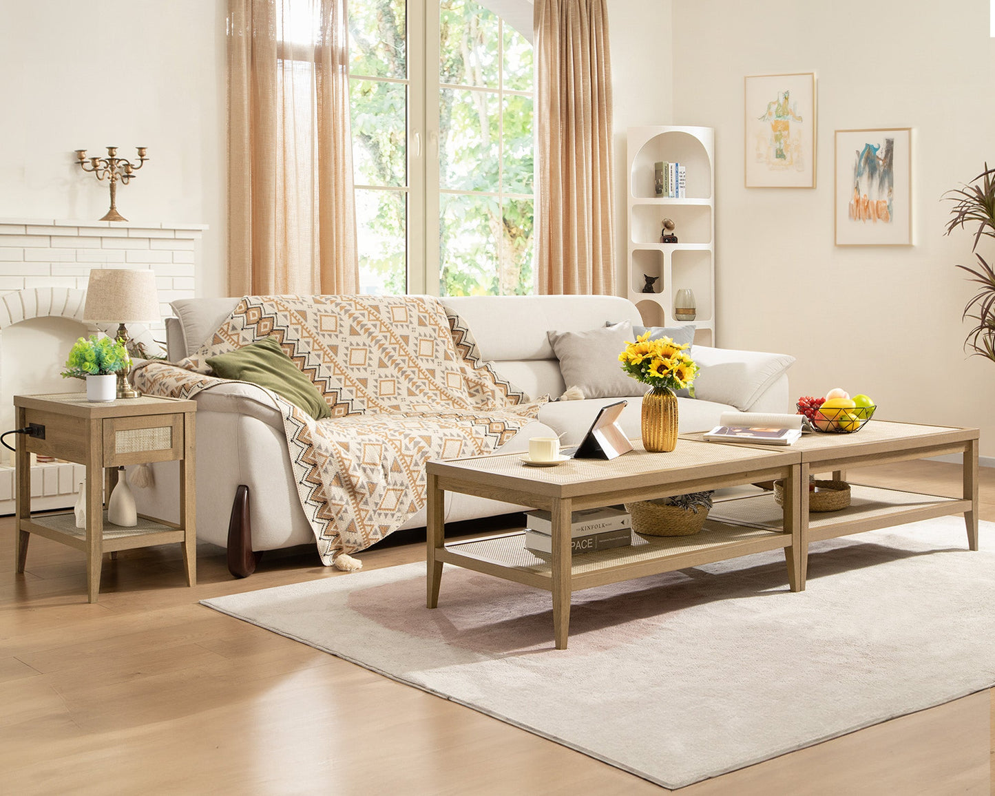 Table basse Savanna, style bohème