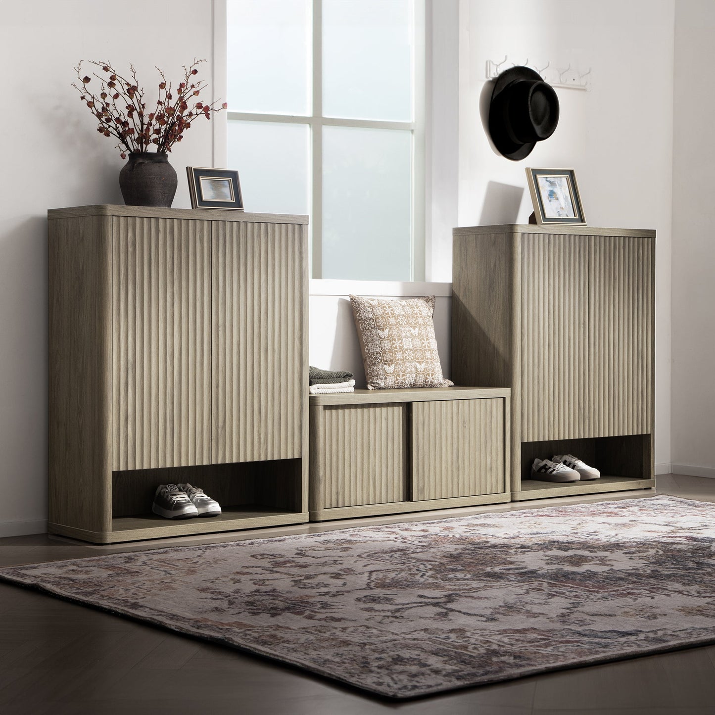 Armoire à chaussures Cas avec rangement