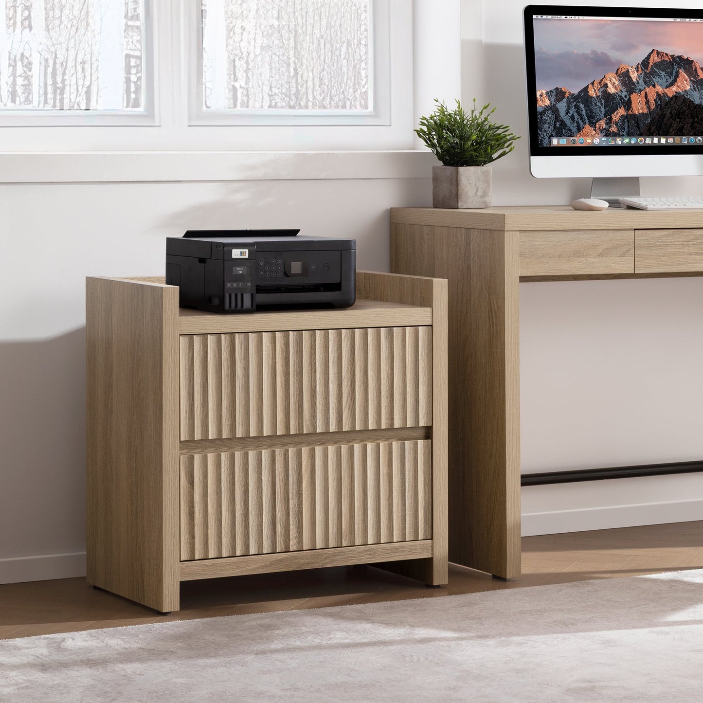 Tables d'appoint Prelude, 2 tiroirs