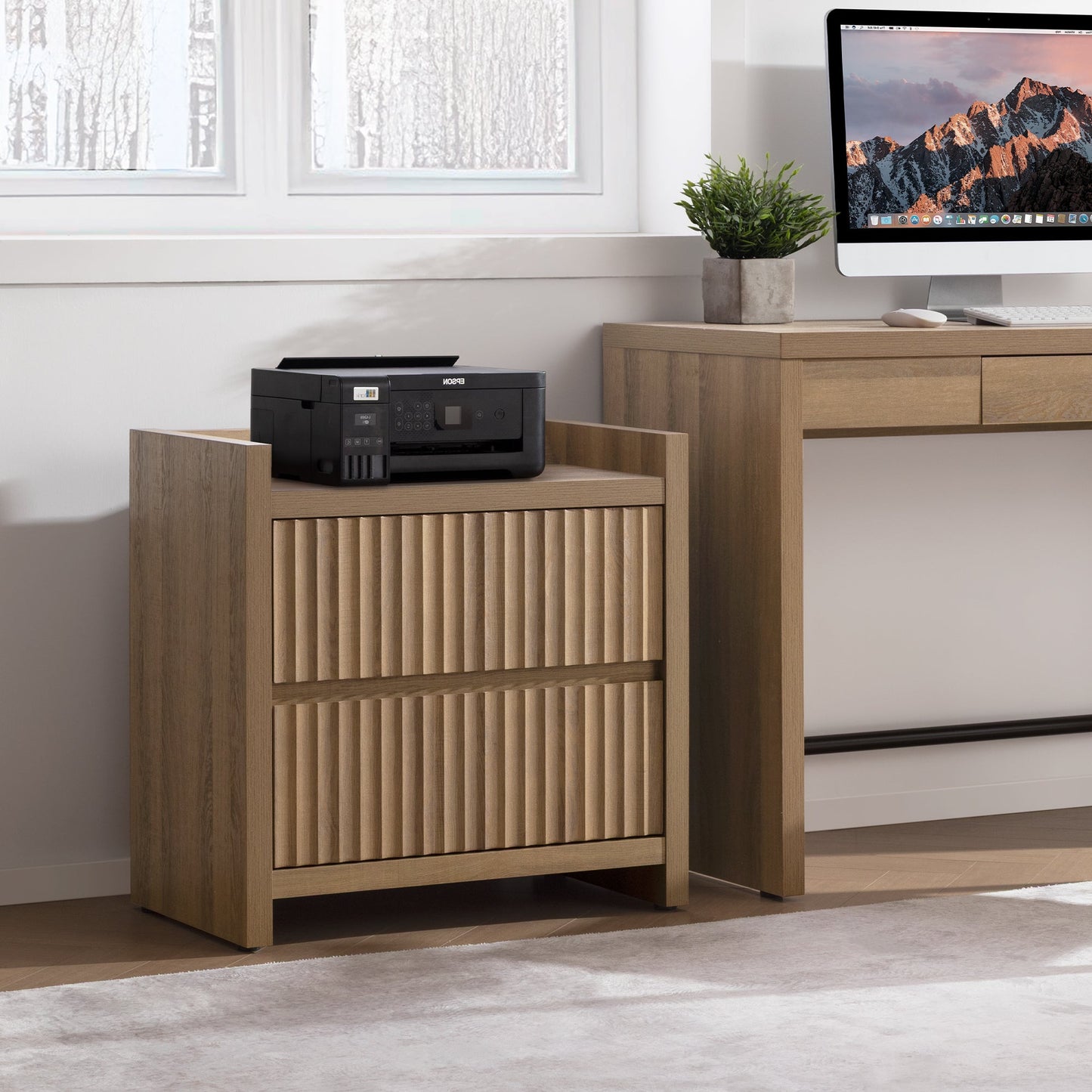 Tables d'appoint Prelude, 2 tiroirs
