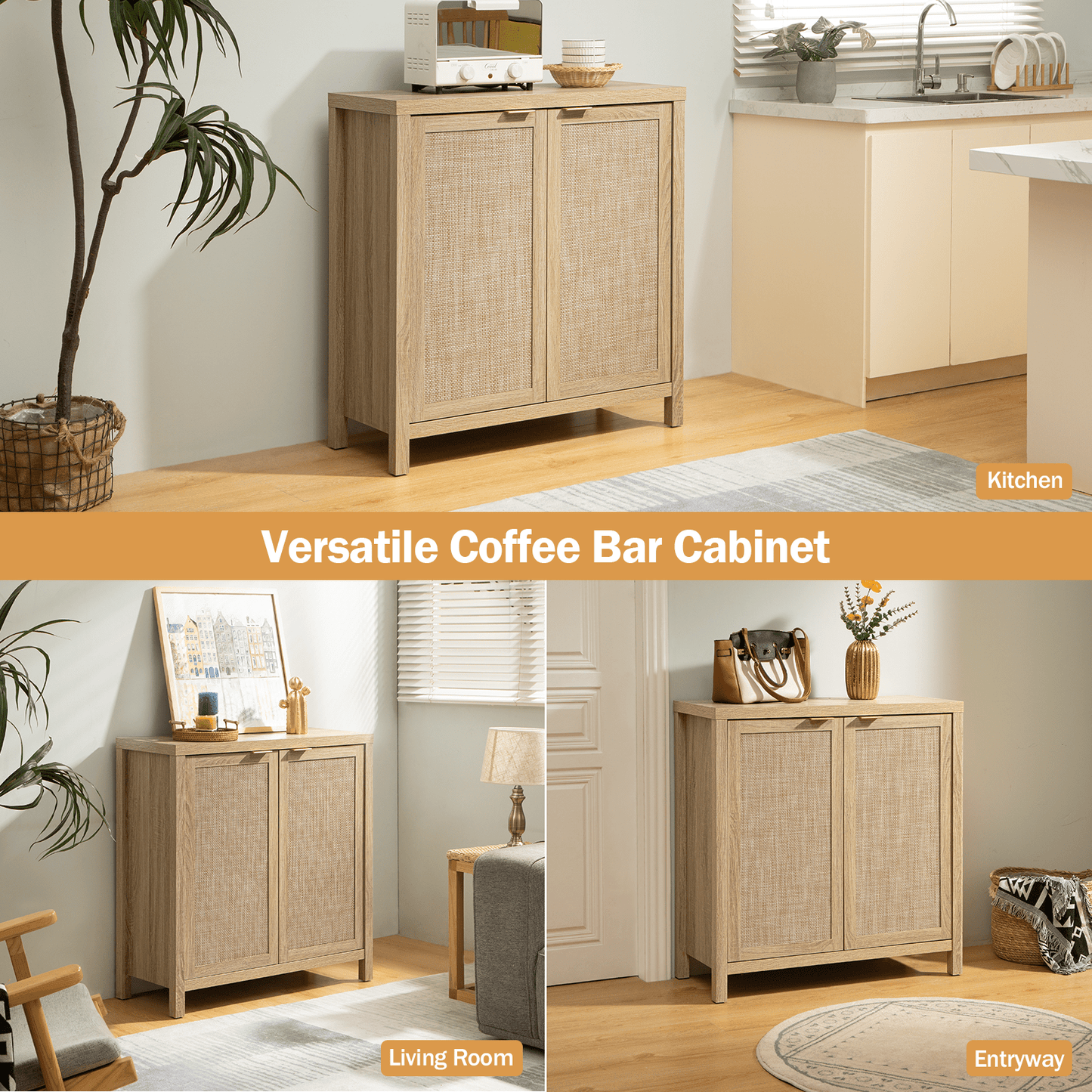 Meuble TV Savanna avec portes