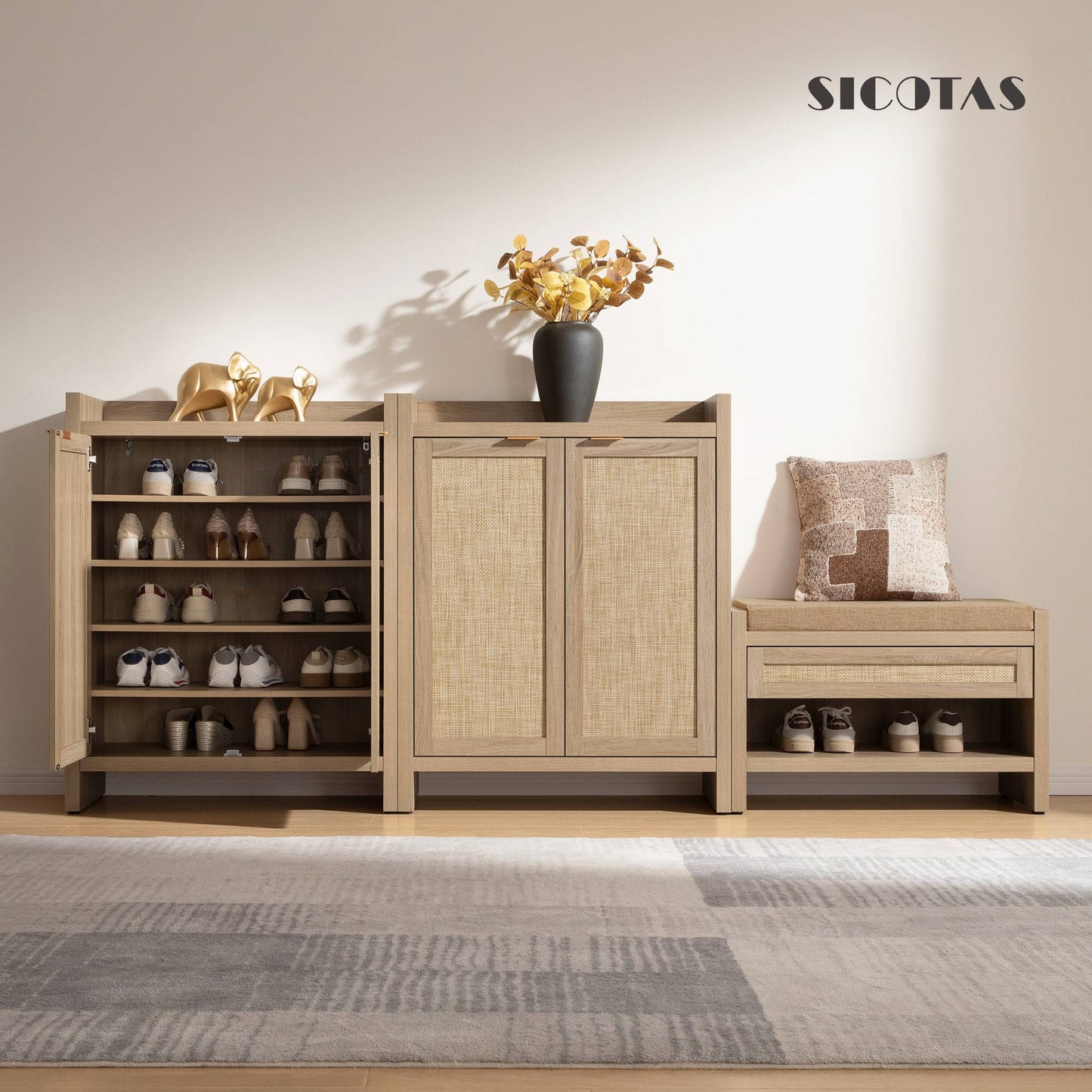 Meuble à chaussures Savanna, 2 portes