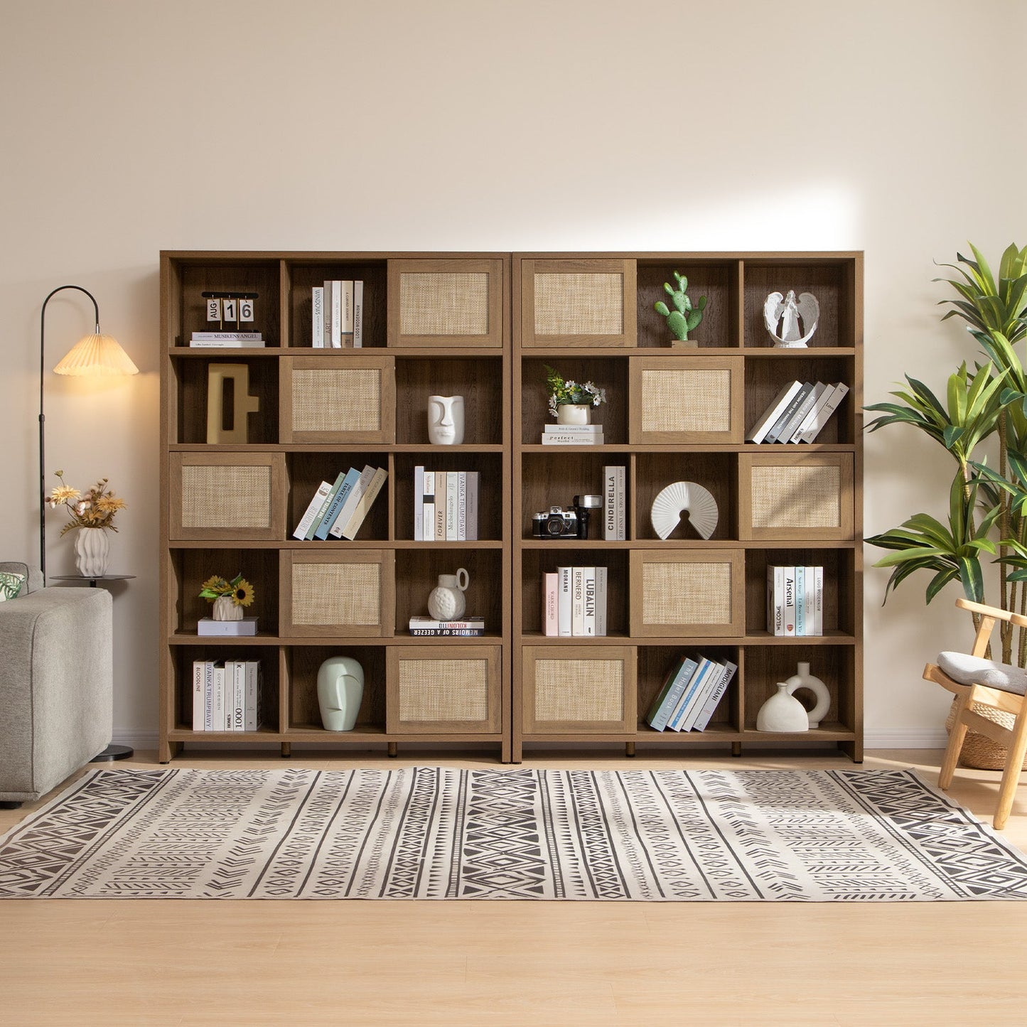 Bibliothèque en rotin Savanna