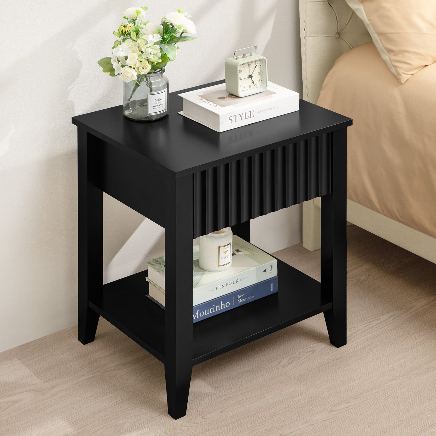 Table de chevet blanche Opus