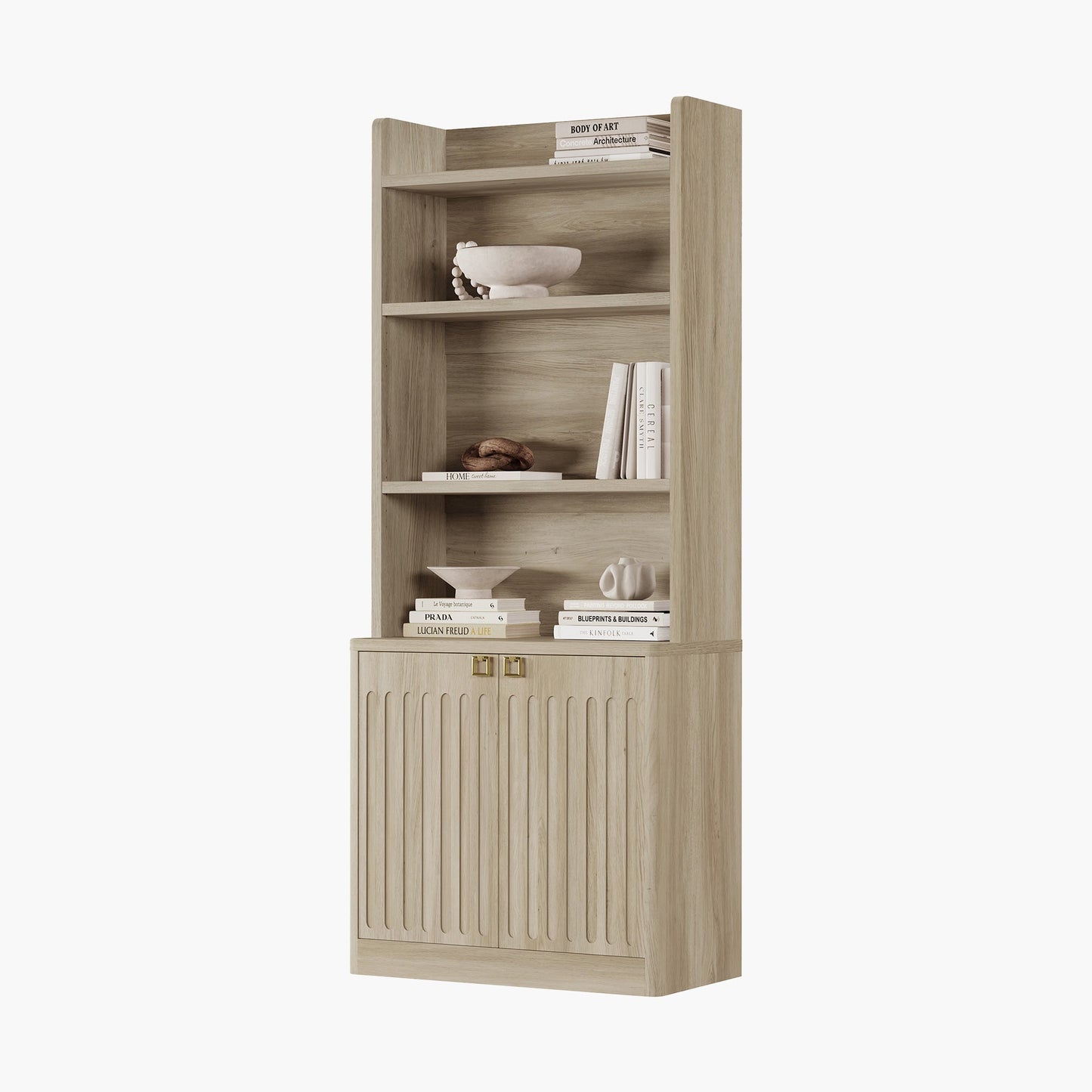 Bibliothèque Domus avec portes, 70,9 pouces