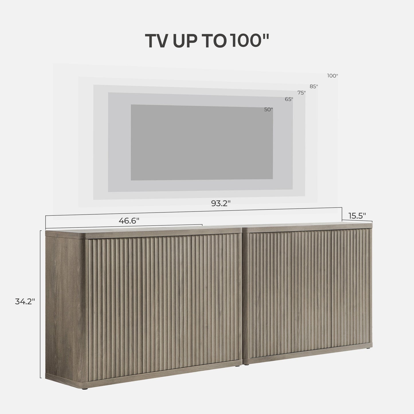 Meuble TV Cas avec portes