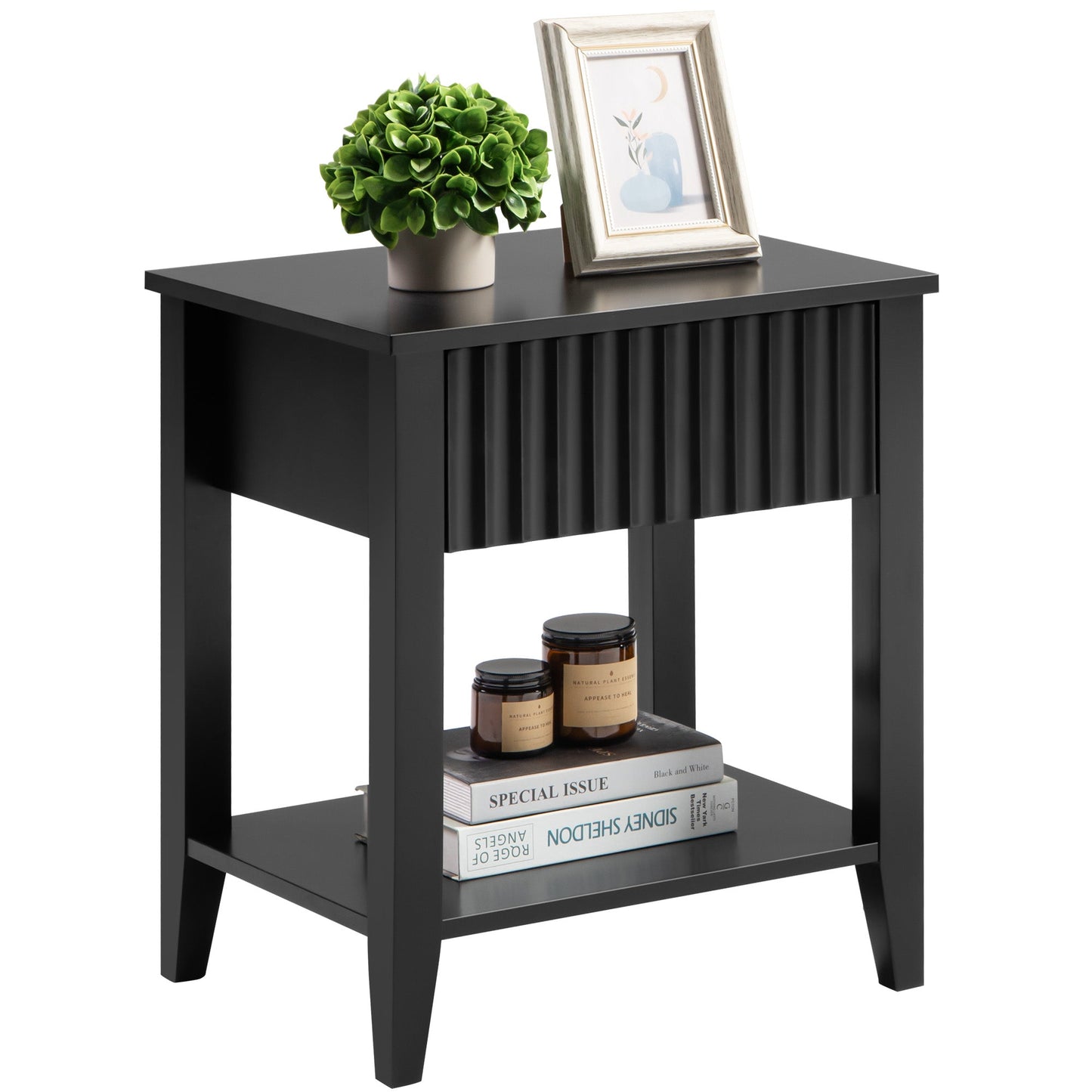 Table de chevet blanche Opus