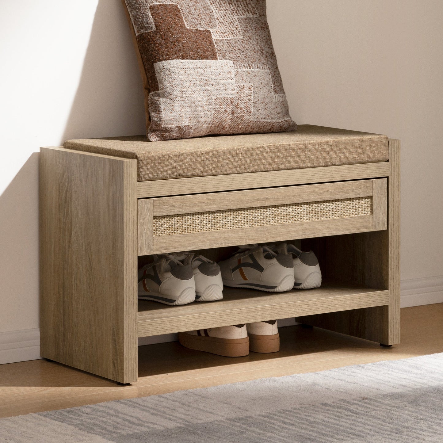 Banc à chaussures Savanna avec rangement