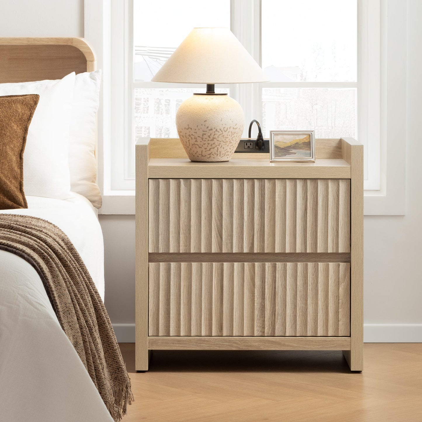 Tables d'appoint Prelude, 2 tiroirs