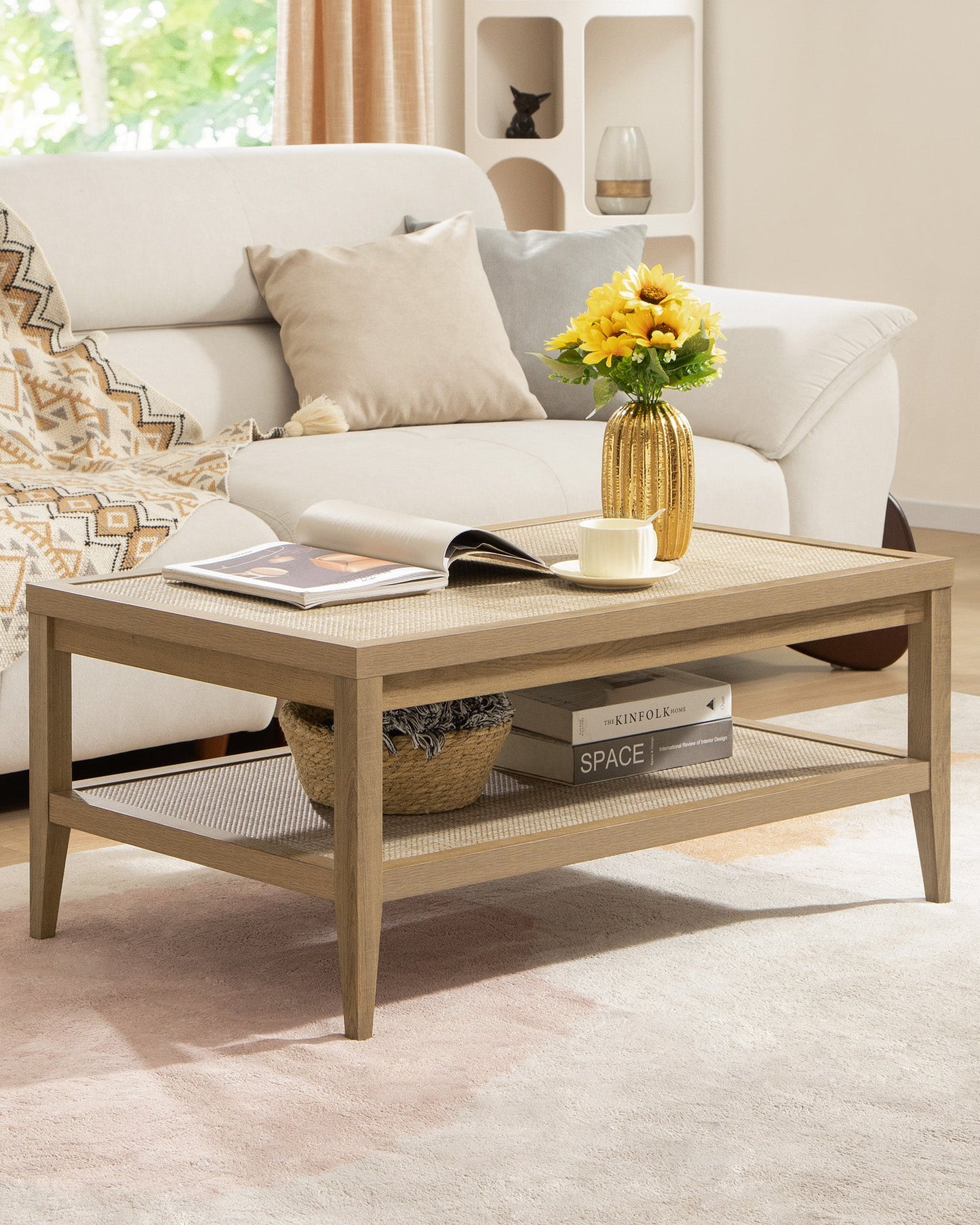 Table basse Savanna, style bohème