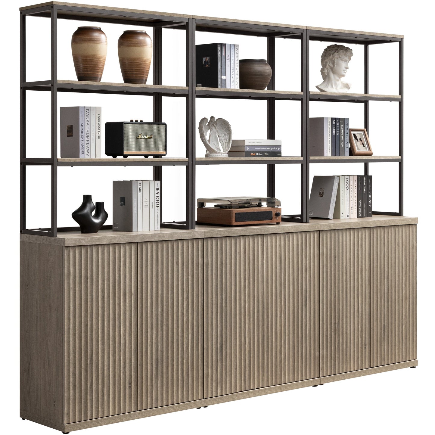 Bibliothèque Stria avec rangement
