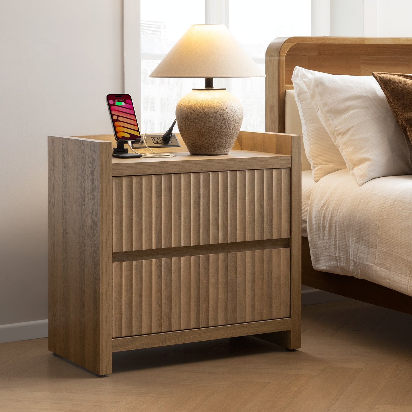 Tables d'appoint Prelude, 2 tiroirs