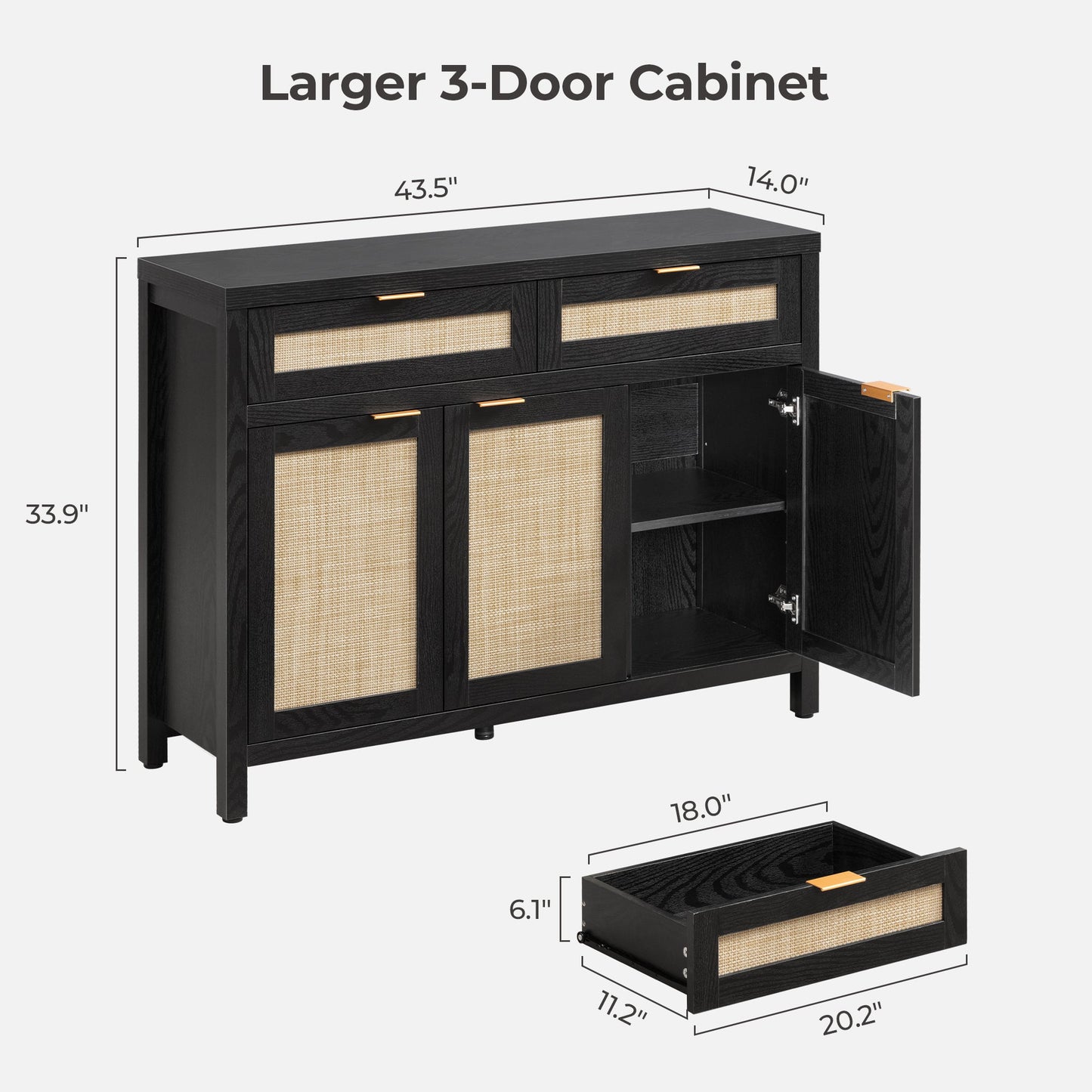 Buffet Savanna avec portes