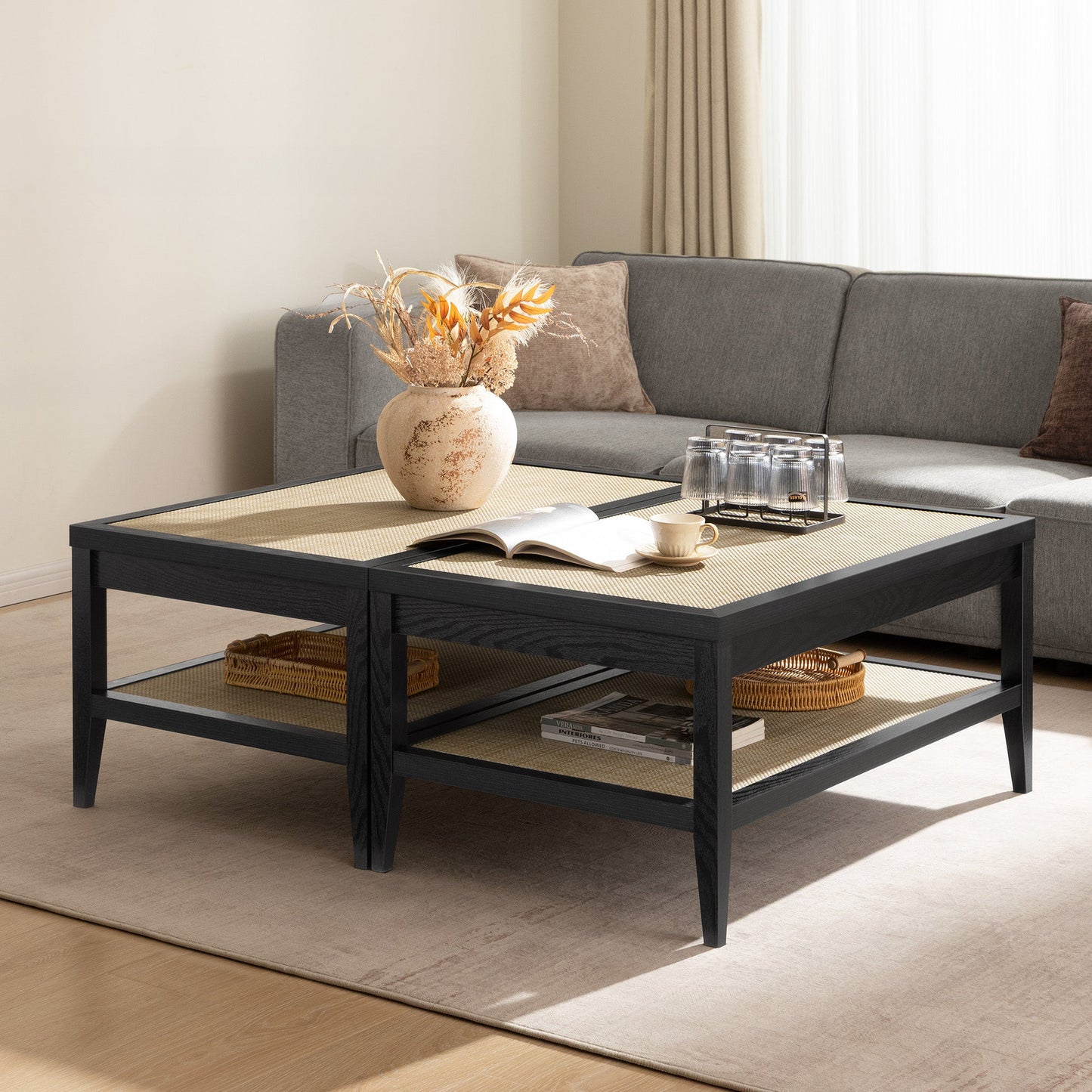Table basse Savanna, style bohème