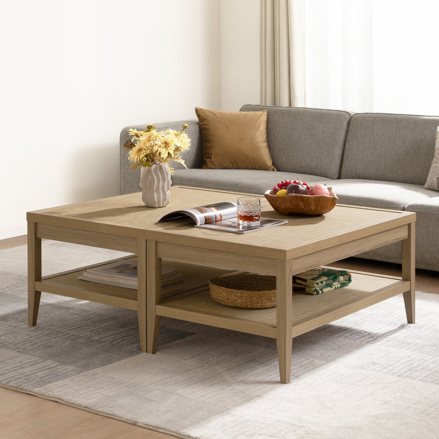 Table basse Savanna, style bohème