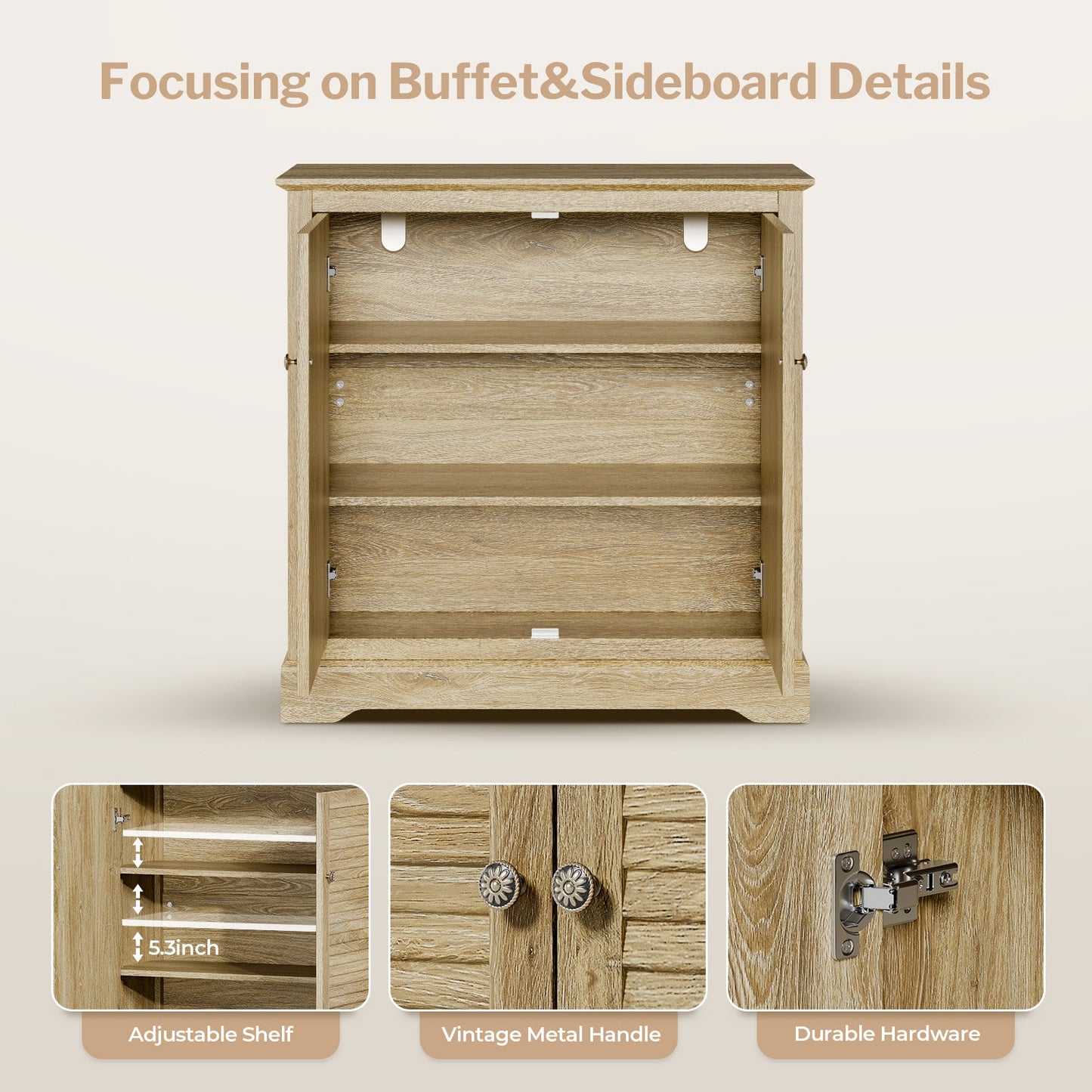 Armoire de rangement de style volet
