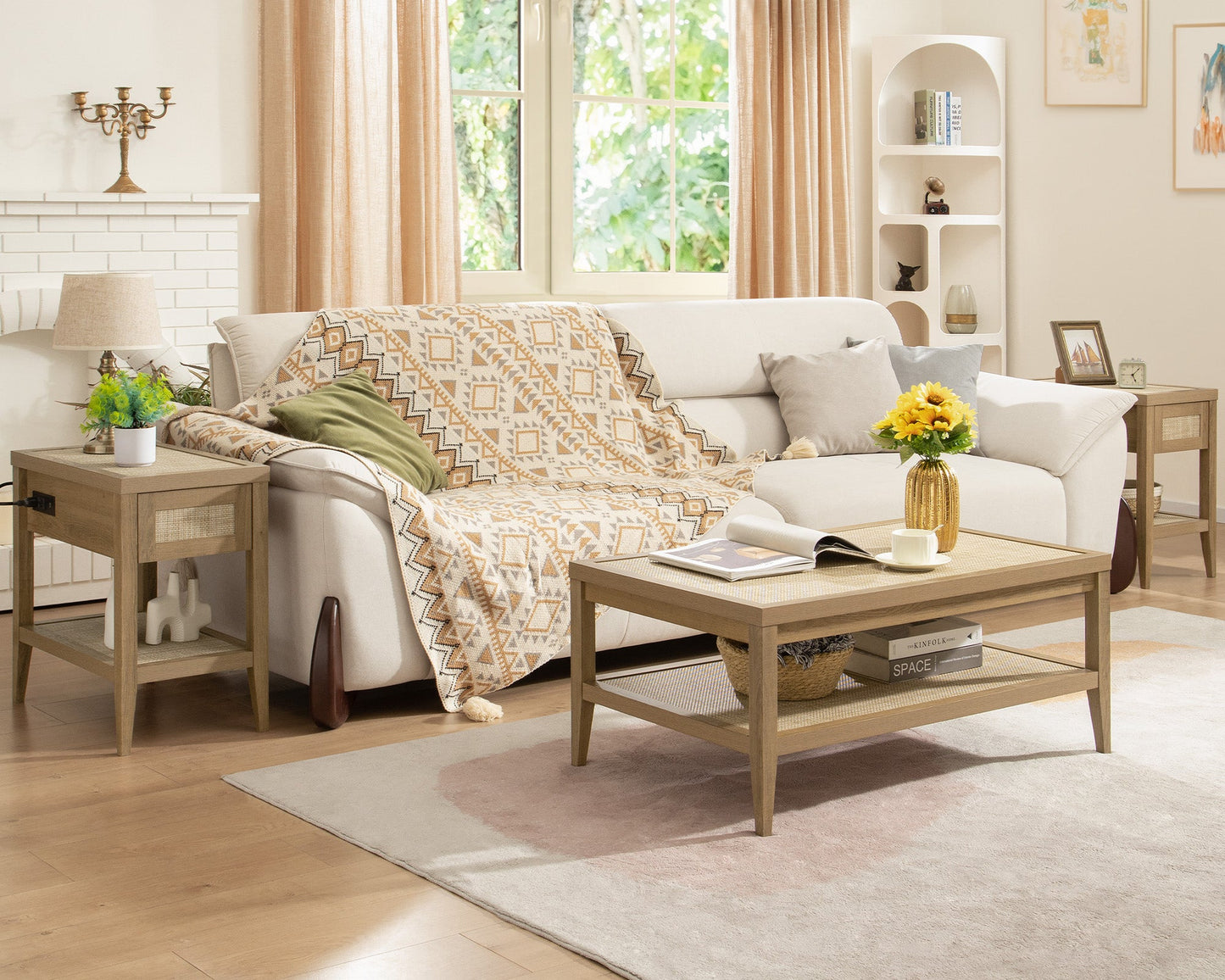 Table basse Savanna, style bohème