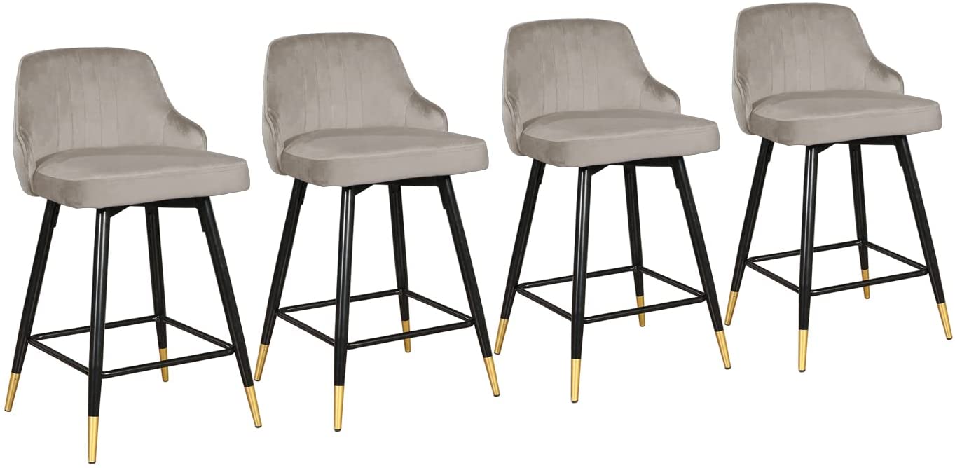 Ensemble de 2 tabourets de bar pivotants