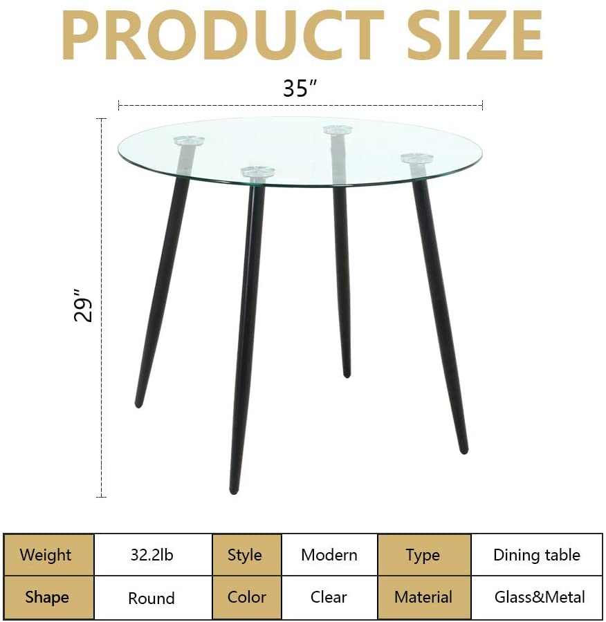 Ensemble de table à manger 5 pièces