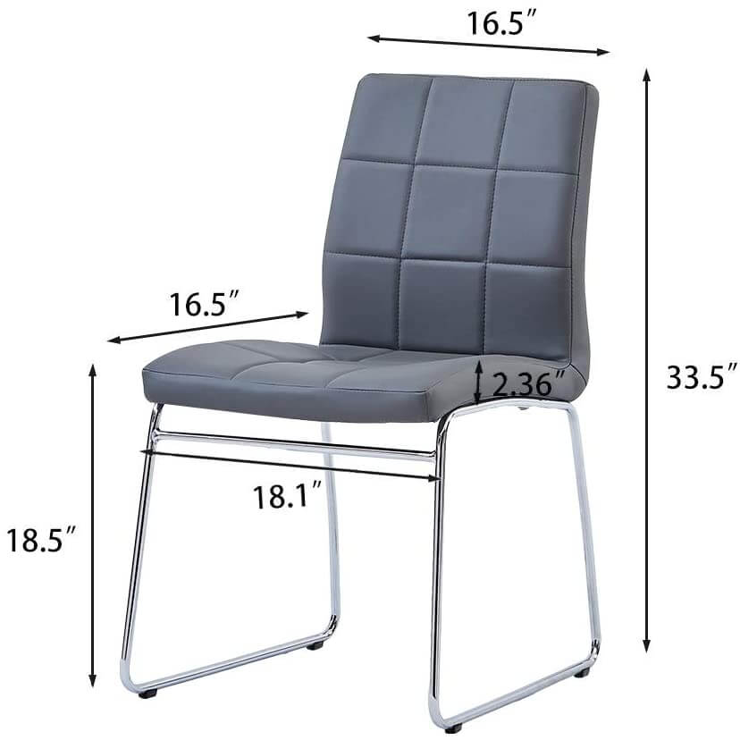 Ensemble de table à manger 5 pièces : table ronde avec 4 chaises de bureau