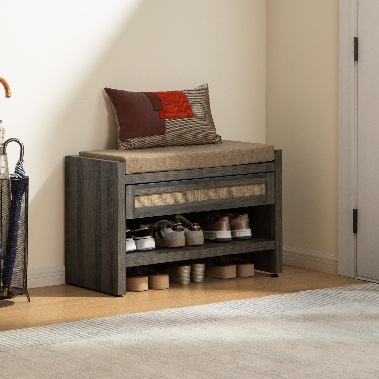 Banc à chaussures Savanna avec rangement