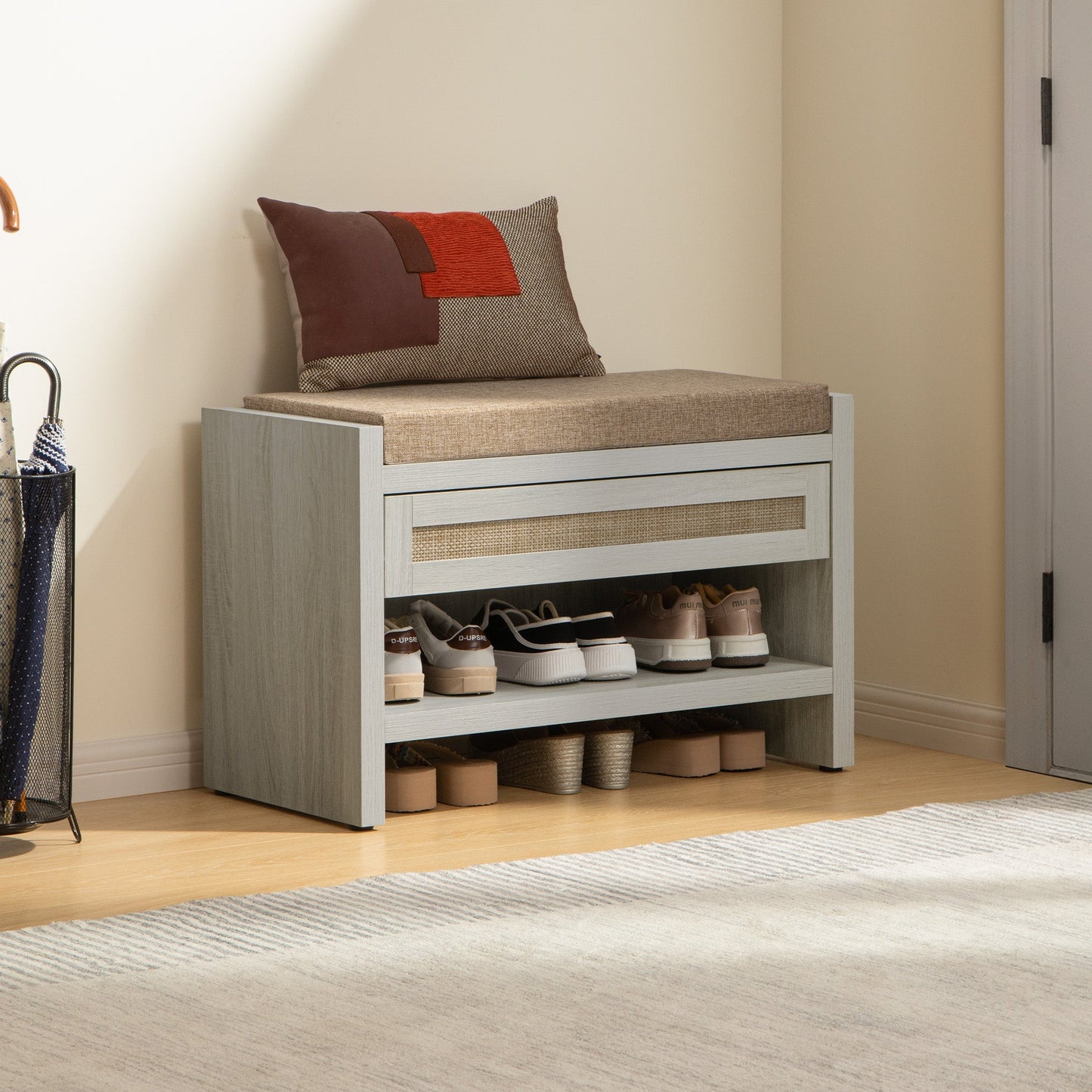 Banc à chaussures Savanna avec rangement