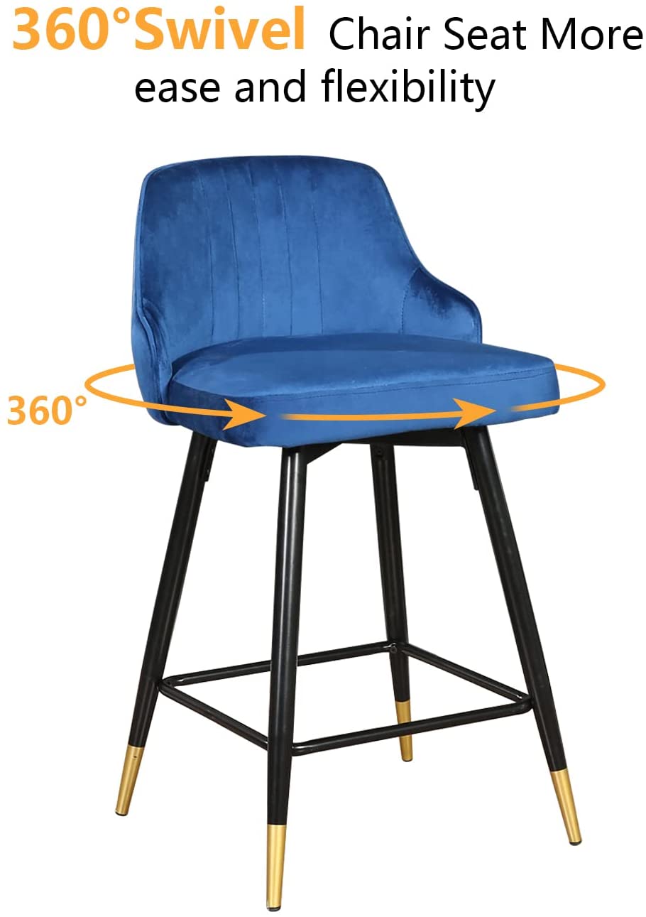 Ensemble de 2 tabourets de bar pivotants