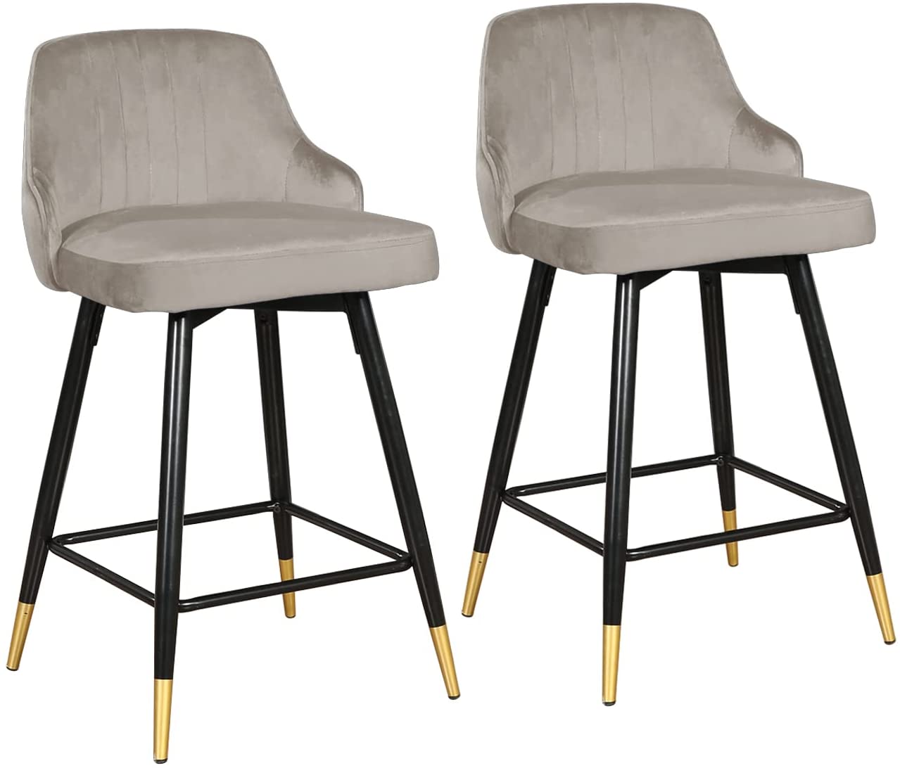 Ensemble de 2 tabourets de bar pivotants