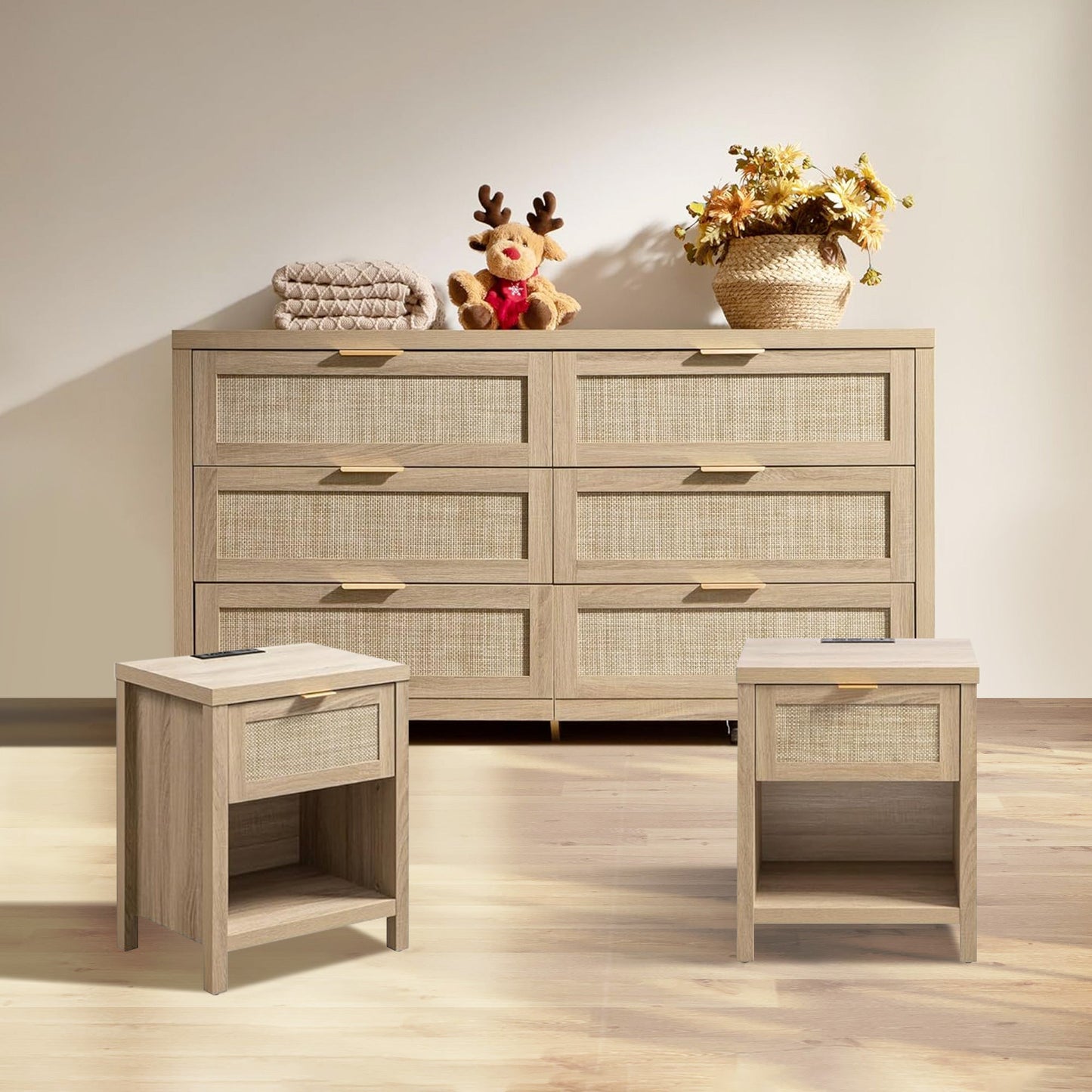 Ensemble de chambre à coucher Savanna avec armoire et chargeur
