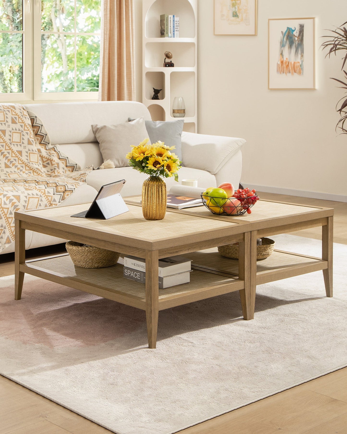 Table basse Savanna, style bohème