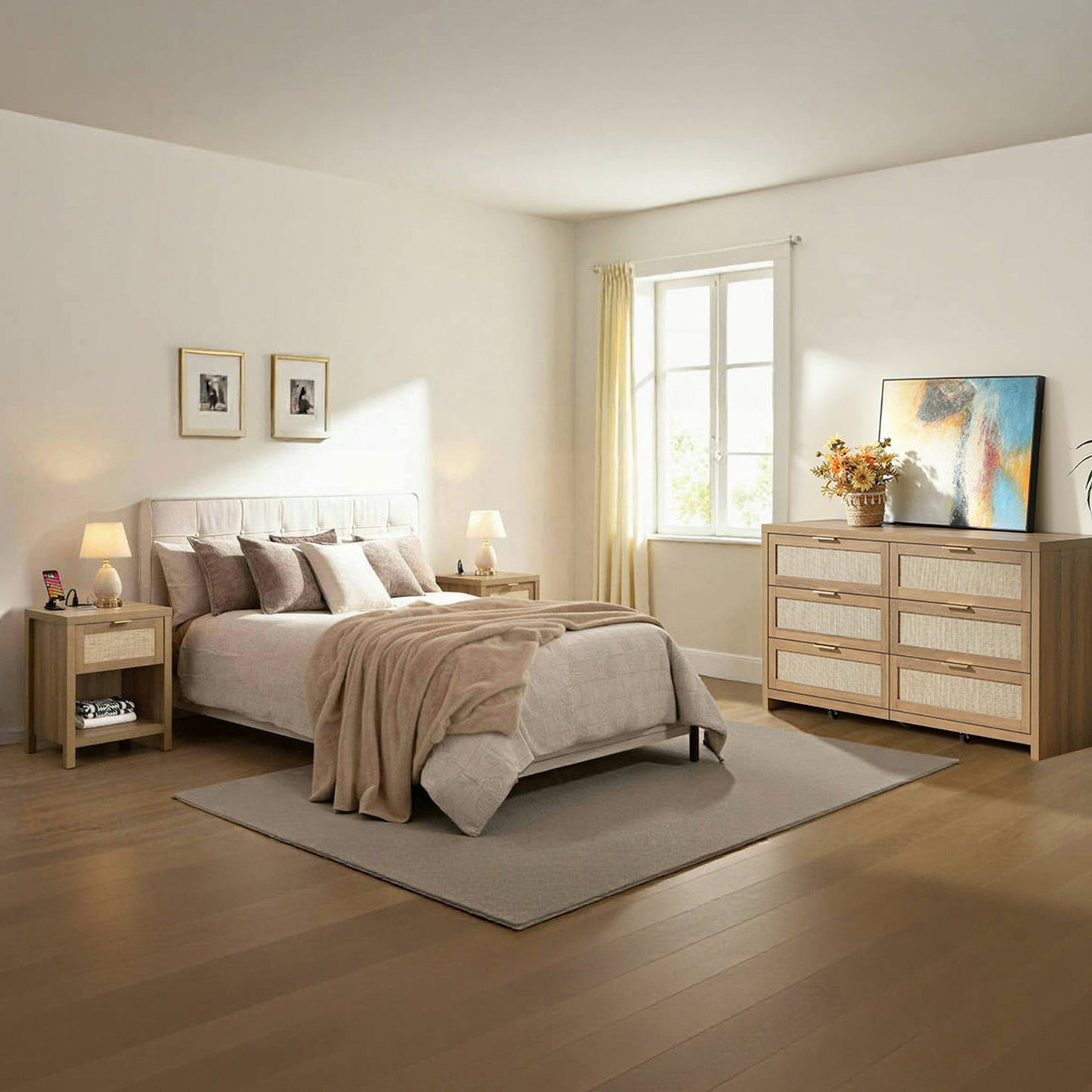 Ensemble de chambre à coucher Savanna avec armoire et chargeur