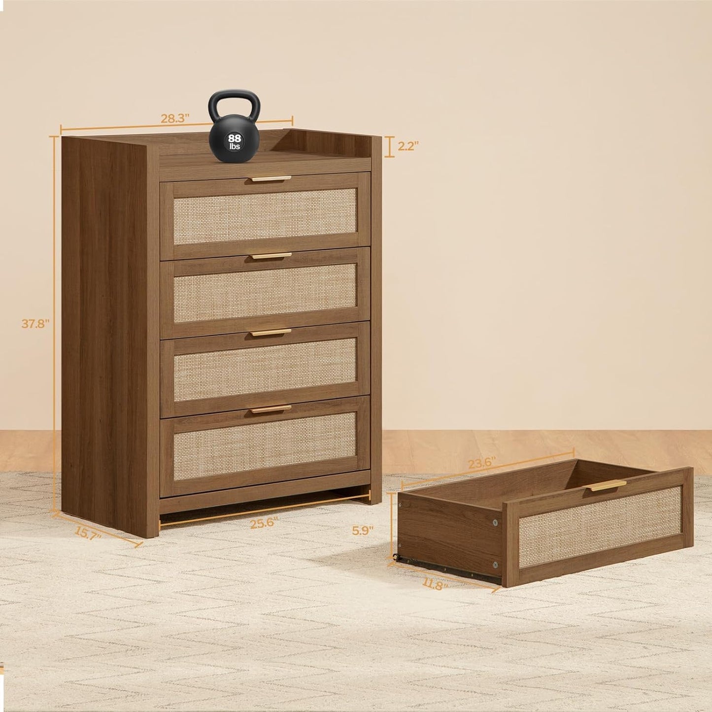 Commode Savanna, 4 tiroirs