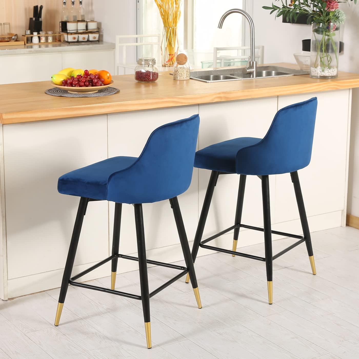 Ensemble de 2 tabourets de bar pivotants