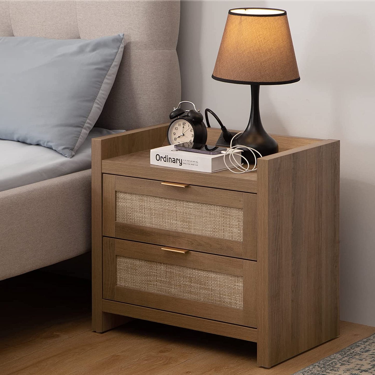 Table de chevet Savanna avec station de charge