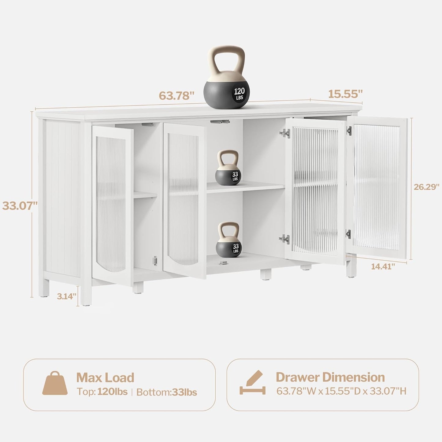 Buffet blanc 64