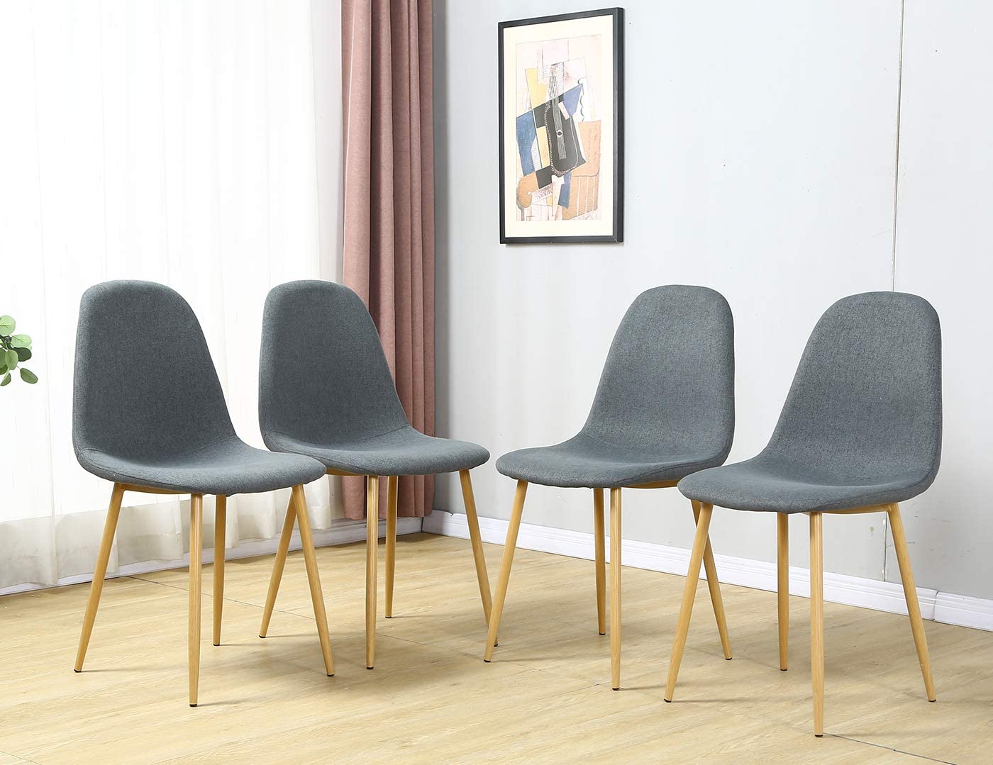 Ensemble de table à manger 5 pièces : table de cuisine et 4 chaises de maison