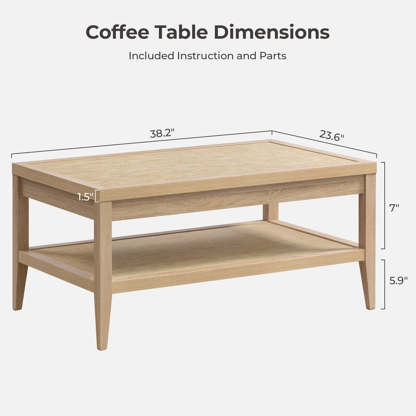 Table basse Savanna, style bohème
