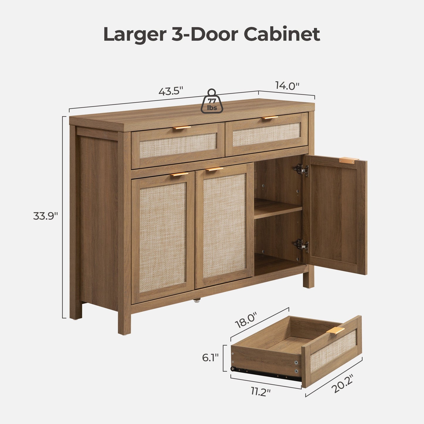 Buffet Savanna avec portes