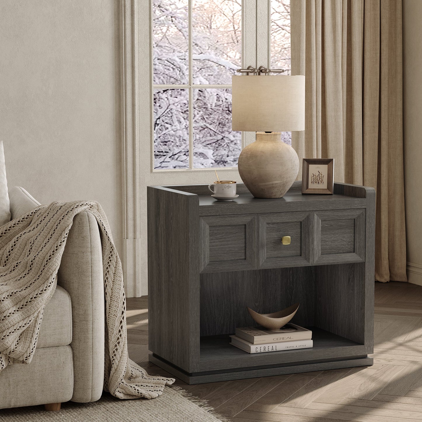 Table d'appoint Helio, 26 pouces de large