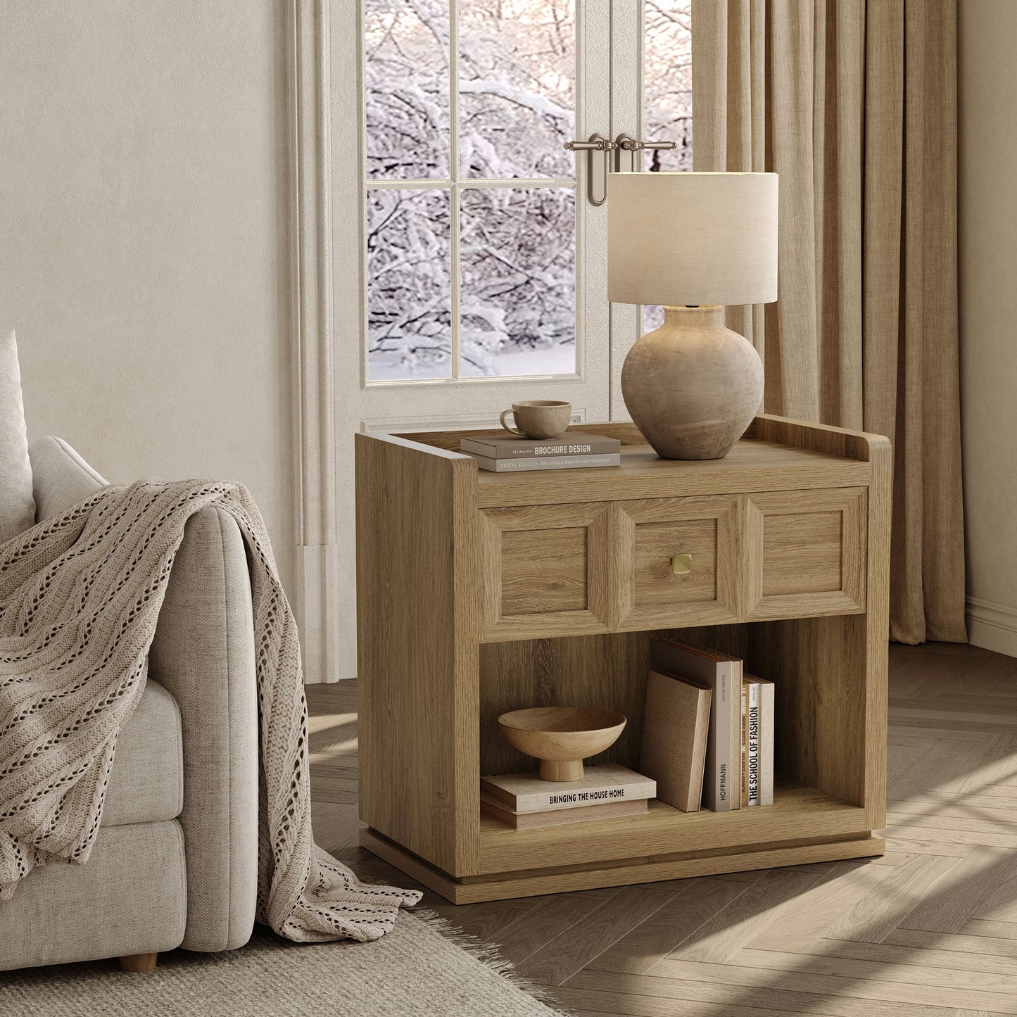 Table d'appoint Helio, 26 pouces de large