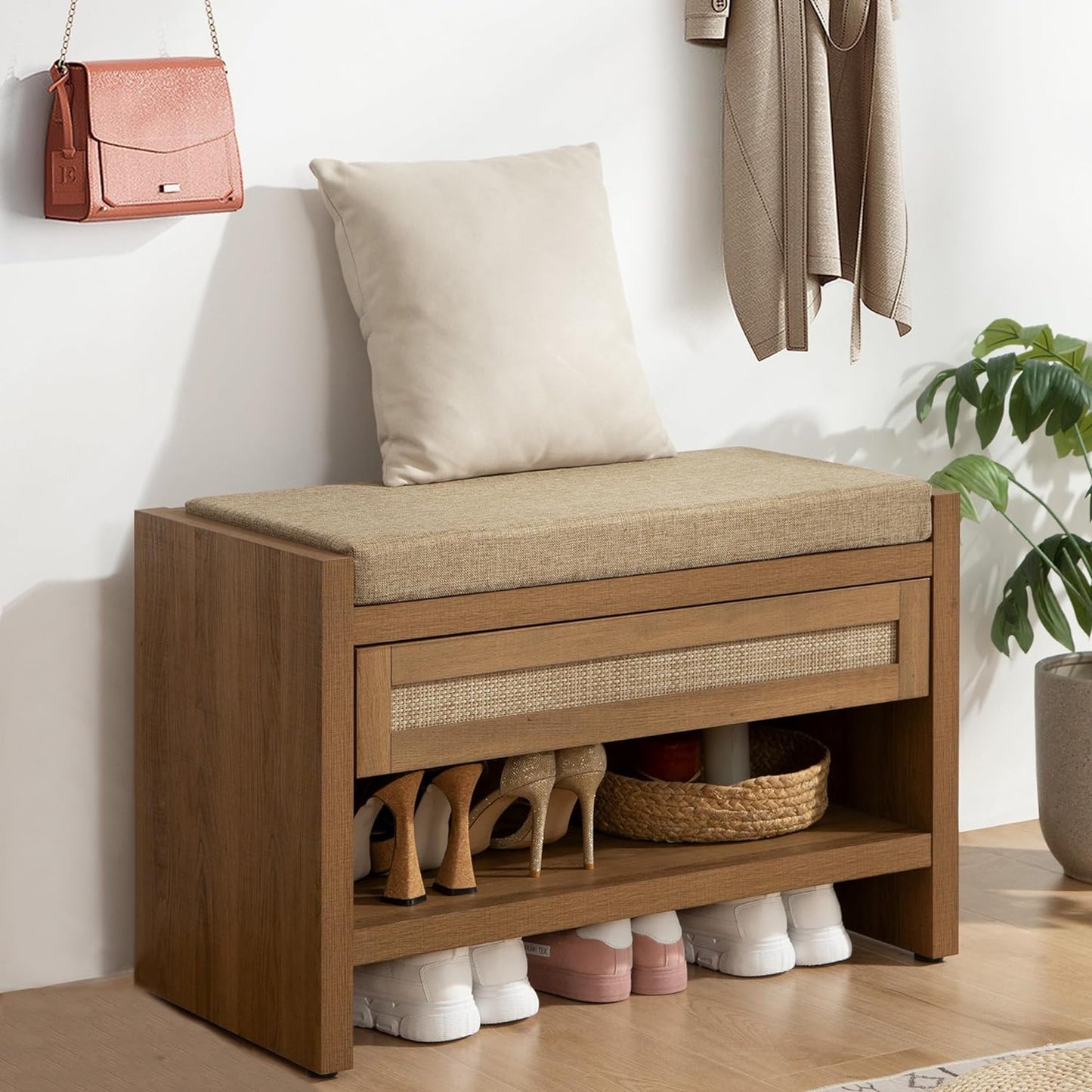 Banc à chaussures Savanna avec rangement