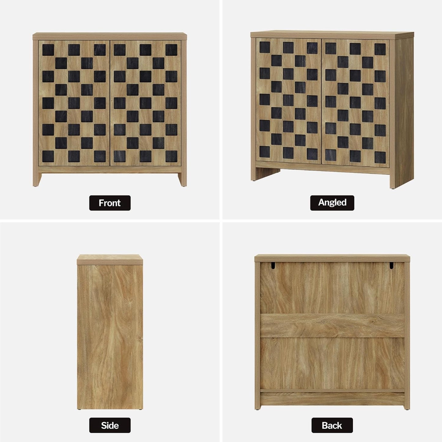 Buffet à carreaux avec portes