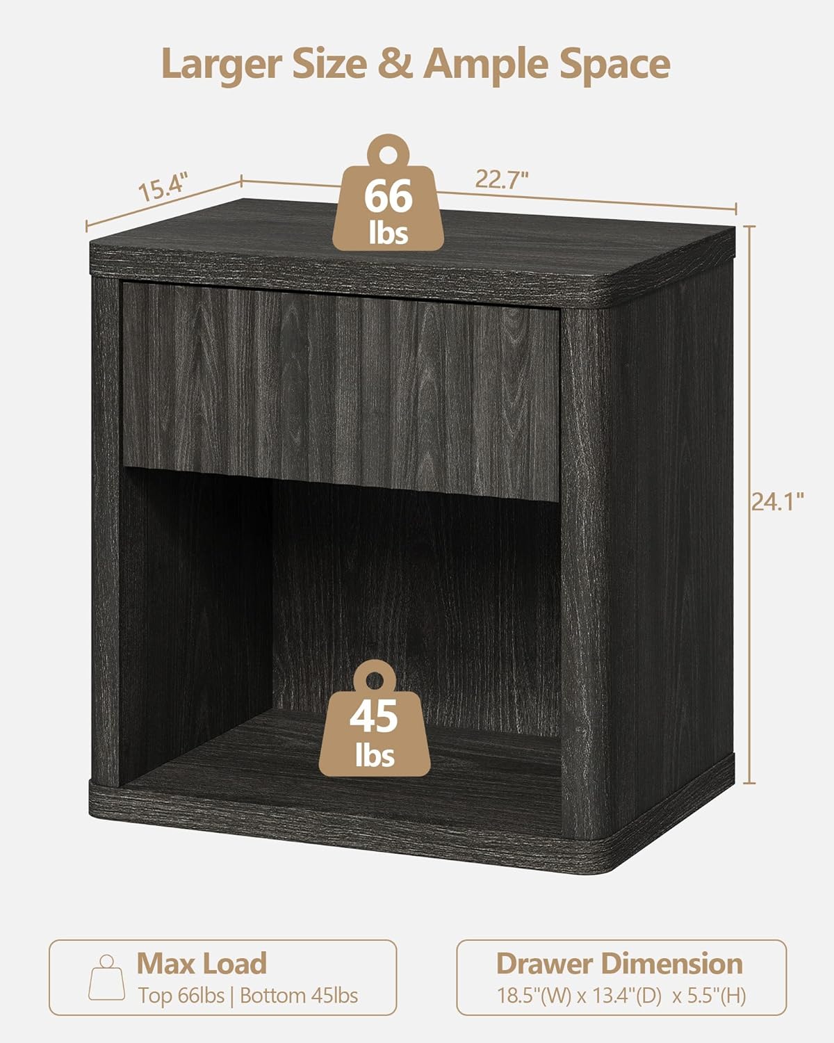 Table de chevet Cas avec rangement