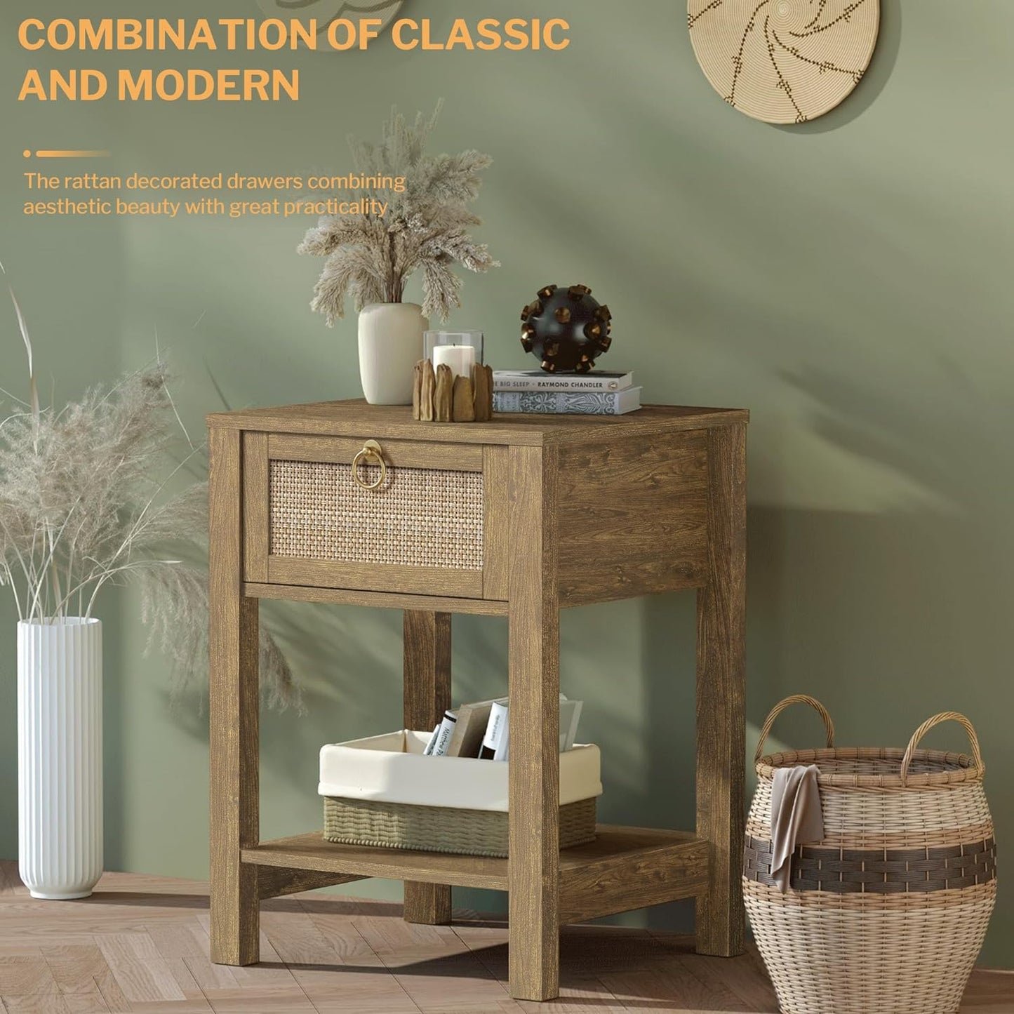 Table de chevet Savanna avec portes