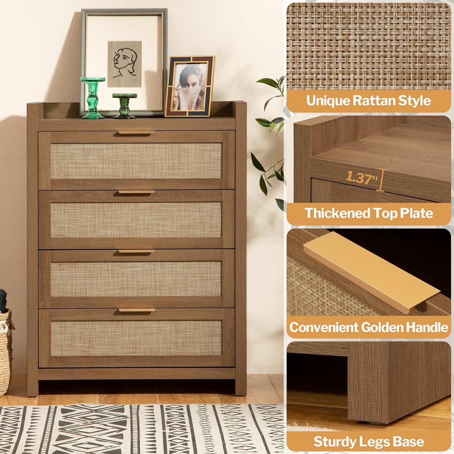 Commode Savanna, 4 tiroirs