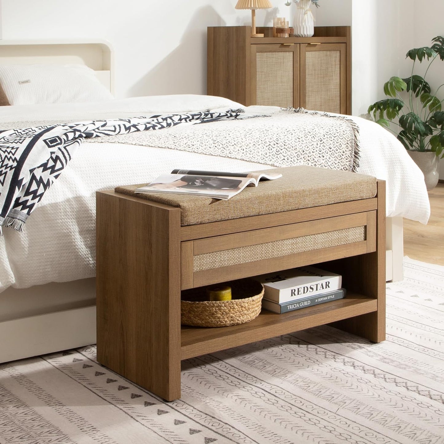 Banc à chaussures Savanna avec rangement
