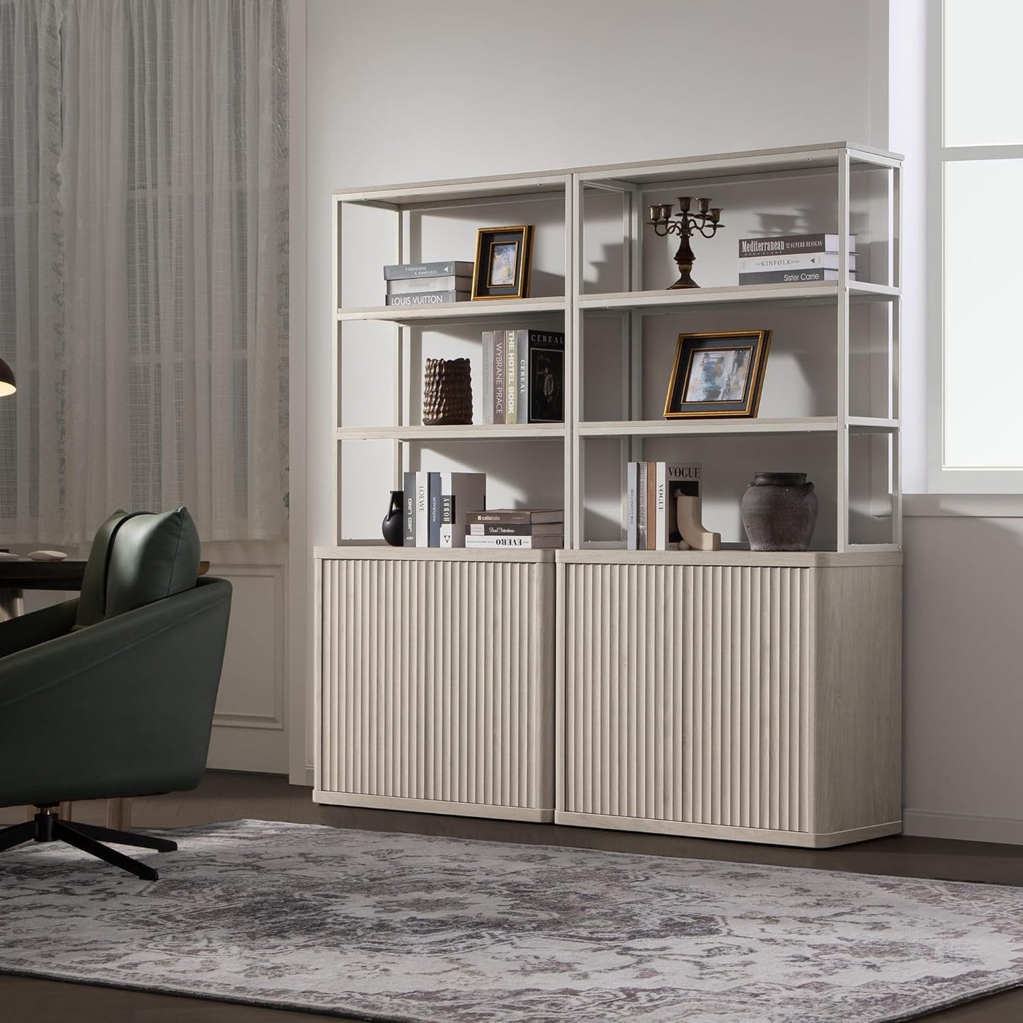 Bibliothèque Cas avec rangement